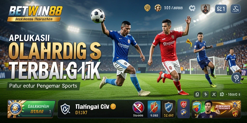 Tangkapan layar utama BETWIN88 dengan tampilan grafik pertandingan olahraga.