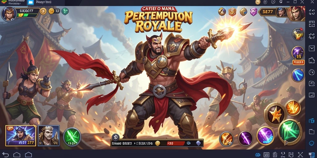 Screenshot COO77 menampilkan pertempuran seru di arena Battle Royale.