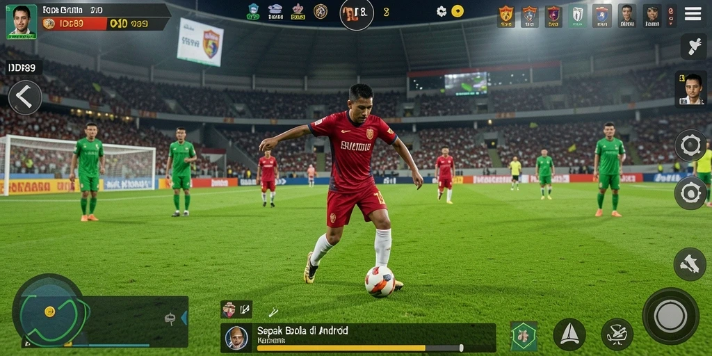 Tampilan gameplay IDR89 dengan aksi seru di lapangan.