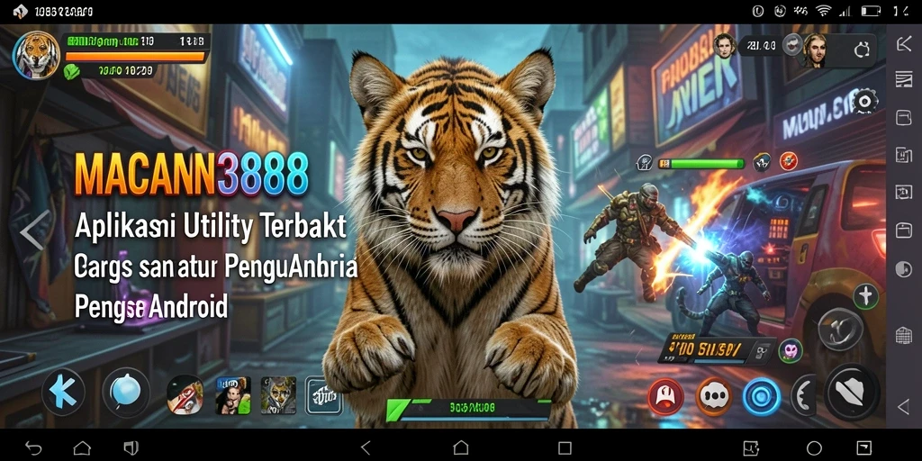 Tampilan utama aplikasi MACAN388 dengan fitur-fitur Utility yang memudahkan pengguna.