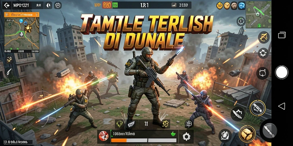 Gameplay seru Battle Royale di MPO1221 dengan pertempuran intens.