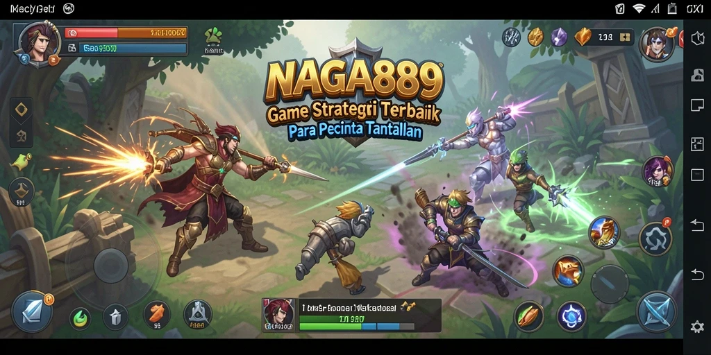 Tangkapan layar gameplay NAGA889 yang menunjukkan strategi pertempuran.