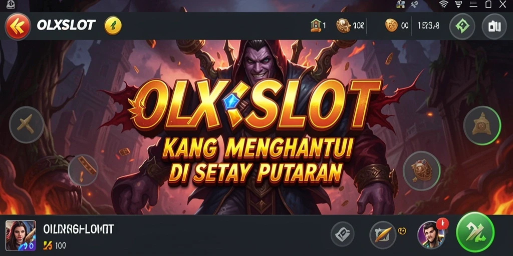 Tangkapan layar gameplay menegangkan dari OLXSLOT yang memperlihatkan suasana horror.